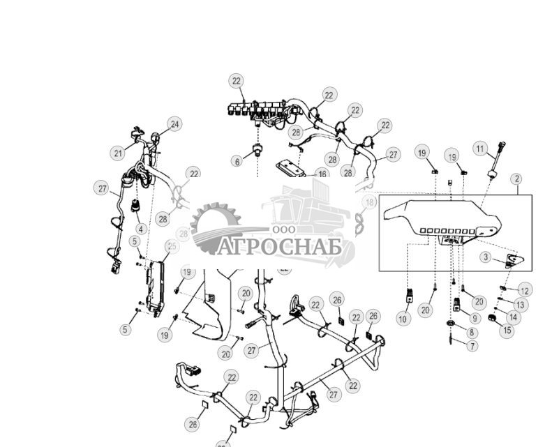 Комплект проводки кабины (ЭГ управление) - ST2577 109.jpg